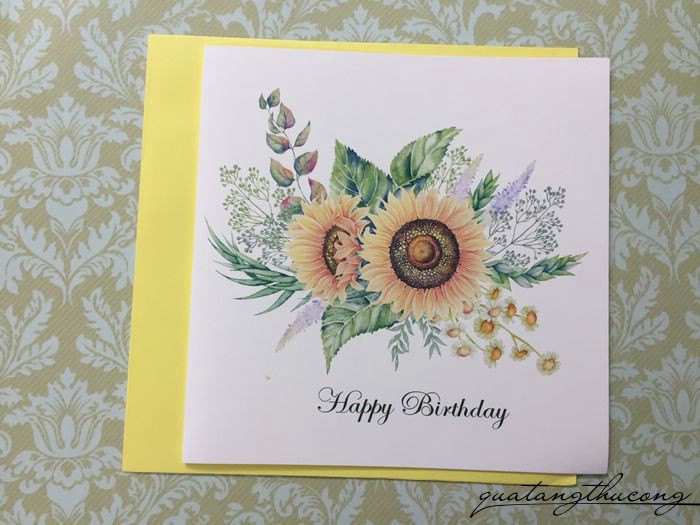 Thiệp in Happy birthday 13